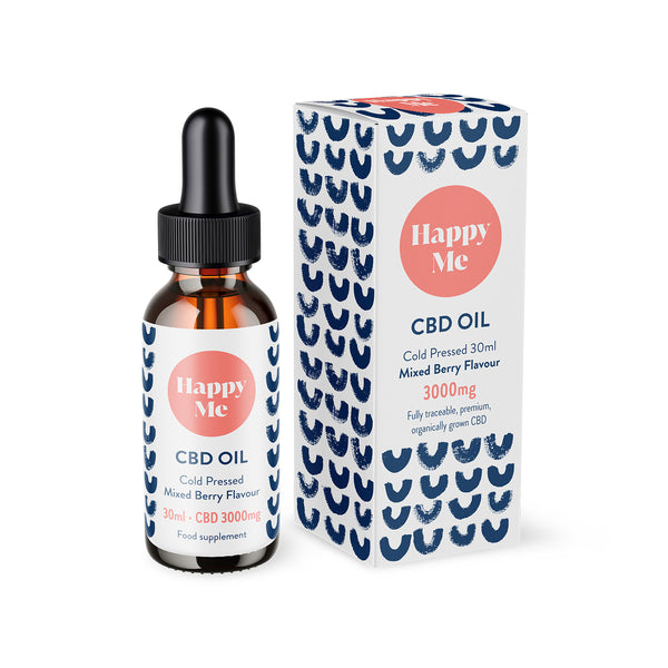 3000mg CBD Oil - THC-Free, Organic, Lab-Tested – Happy Me